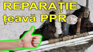 Reparatie instalatie sanitara cu teava din polipropilena PPR v4 [upl. by Goldshell192]