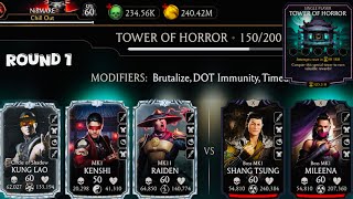 Meet BOSS MK1 Mileena  Tower of Horror Boss Battle 110 130 amp 150 Fight  Reward MK Mobile 2024 [upl. by Nnilsia]