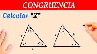 CONGRUENCIA de TRIANGULOS  ejercicios resueltos paso a paso [upl. by Anehsak]