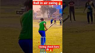 ball in air swing ❤️‍🔥🔥 cricket cricketlover viratkohli swingball inswingbowling funny [upl. by Hootman]