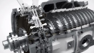 Siemens SGT750 gas turbine flythrough [upl. by Dosi]