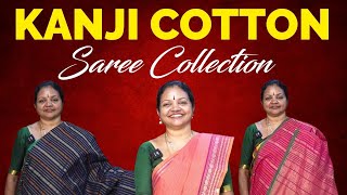 Kanji Cotton Saree Collections  New Cotton Silk Sarees New Collections  Subashini  Trichy [upl. by Nasia]