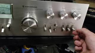 Kenwood KA9100 Demo After Power Supply and Driver Boards Recap [upl. by Rikahs]