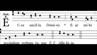 Ecce ancilla Domini  3 ant ad II Vesperas in Annuntiatione Domini 25 martii [upl. by Elita]