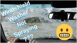 Windshield Washer Fluid Not Coming Out System Diagnosis [upl. by Edmonds]