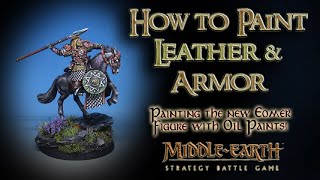 How to paint leather armor and horses in oils Painting Eomer [upl. by Osric]