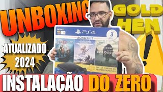 âœ…UNBOXING  DESTRAVE DO PS4 EM 2024 goldhen [upl. by Arraeis]