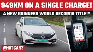 Autocar India sets a new Guinness World Records Title in a MercedesBenz EQS WhatCarIndia [upl. by Maite]