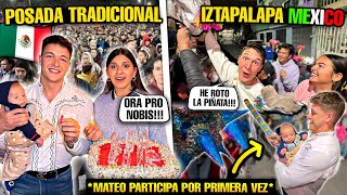 🇪🇸 VAMOS a una POSADA TRADICIONAL en IZTAPALAPA MÉXICO 🇲🇽 ROMPEMOS la PIÑATA [upl. by Tavi]