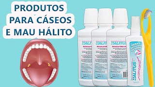 Kit de produtos Halitus para mau halito e caseos amigdalianos [upl. by Pufahl509]