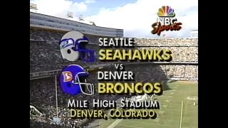 1989 Week 12  Seahawks vs Broncos [upl. by Graehme252]