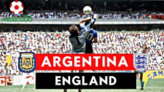 Argentina vs England 21 All Goals amp Highlights  1986 World Cup [upl. by Douglass]