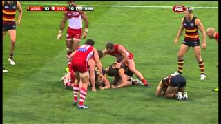 Crow picks wrong Swan to whack  AFL [upl. by Dihgirb616]