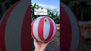 Bola plastik di isi balon 🔥🔥 football bola futsal sepakbola footballskills [upl. by Morey]