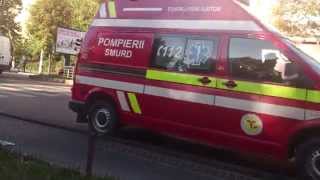 Accident rutier in Bucuresti Interventie Pompieri [upl. by Aserehtairam417]