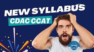 CDAC CCAT  CCAT New Syllabus  CCAT EXAM Syllabus with few changes [upl. by Ahsinawt]