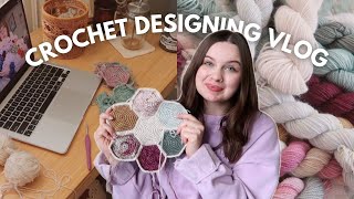 design a new crochet pattern with me☁️🕯  cozy crochet vlog [upl. by Os743]