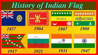 History of Indian Flag Since Pre Independence 1857  1947 WHO  WHEN  WHY  Made it [upl. by Eelreveb624]