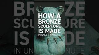 How A Bronze Sculpture is Made in Under A Minute ⏱️ shorts sculpture art bronzesculpture [upl. by Loats561]