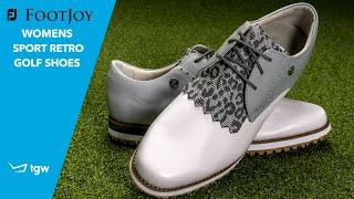 FootJoy Womens Sport Retro Golf Shoes Overview by TGW [upl. by Anelegna]