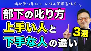 【マネジメント】叱るのが上手い人・下手な人の違い 離職防止 心理的安全性 コミュニケーション [upl. by Assilev212]