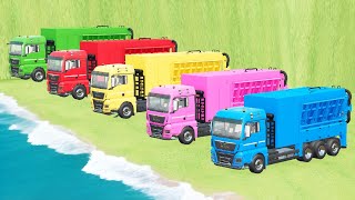 TRANSPORTING TRUCK MAN MODIFY COLORFULL TRACK CLIFF VOLVO KAMAZ SCANIA FORD DACIA 326  FS22 [upl. by Cutty252]