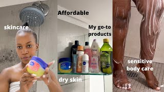 My Evening Skincare Routıne  Affordable Body Care Products  Dry Skin Care Routine [upl. by Nylynnej]