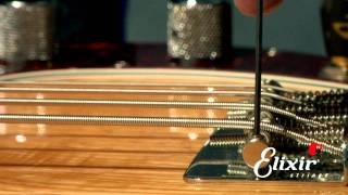 Setting Up Your Bass Guitar Bridge Action Height Adjustment Step 2 of 4  ELIXIR Strings [upl. by Arquit]