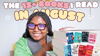 Let’s talk about the 15 books I read in August📚🎧 ✨📖  monthly wrapup [upl. by Enilaf]