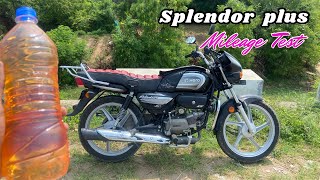 Splendor Plus Mileage Test 😱 BS6  80 kmpl Tamil splendor splendorplus [upl. by Millard]