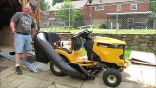 Installation of a Cub Cadet Bagger on XT2 tractor [upl. by Janerich162]