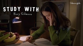 Study with Rory Gilmore📙Gilmore Girls 🏡  Rain TV [upl. by Schrick]