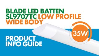 LED LINEAR BATTENS amp PROFILES  product info guide BLADE SL9707 [upl. by Iclehc437]