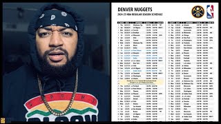 🚨DENVER NUGGETS SCHEDULE RELEASE 🚨 [upl. by Procora]