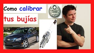 😎 Como CALIBRAR las BUJÍAS de iridium de un AUTO Chevrolet Cruze 2010 2011 2012 2013 2014 2015 [upl. by Eihcir373]