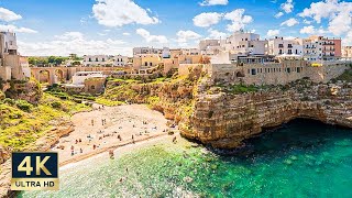 Polignano a Mare Italy 🇮🇹 4K Puglia Walking Tour [upl. by Nnylrats]