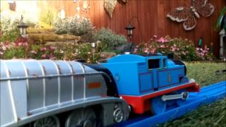 Spencer The Silver Engine Water Crash With Thomas The Tank Engine [upl. by Orferd]