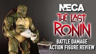 NECA TMNT The Last Ronin Battle Damage Action Figure Review [upl. by Irim887]