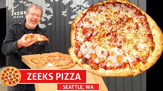 Zeeks Pizza  Seattle  Right On Pizza Review [upl. by Ialda]