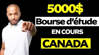 Bourse encours détude au canada pour tout étudiant  étranger canadien et résident permanent [upl. by Ayerdna91]