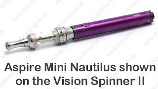 Aspire Nautilus Mini BVC Review Does it work with SpinnersEgo batteries [upl. by Einneg]