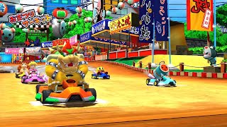 Mario Kart Arcade GP DX with Yoshi on the Omatsuri Circuit DonChan Cup マリオカート アーケードグランプリDX 003 [upl. by Kall644]