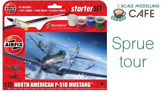 Sprue tour Airfix P51D Mustang 172 Starter set [upl. by True342]