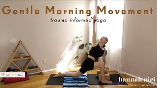 Gentle Morning Yoga  Trauma Informed Yoga [upl. by Ahseek44]