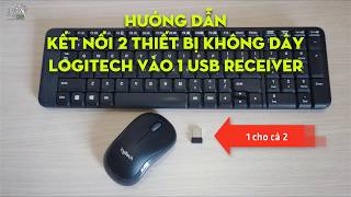 Hướng dẫn kết nối 2 thiết bị Logitech với 1 USB Receiver bình thường [upl. by Lula459]