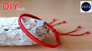 DIY Red String Bracelet  Lucky Bracelet  SAYZ Ideas No 30 [upl. by Lazaruk]