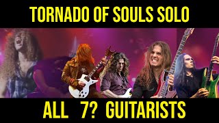 Tornado of Souls Solo  Who Played it BEST [upl. by Meelak965]