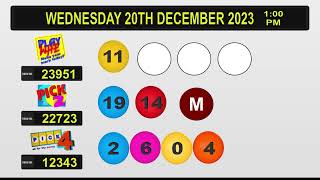 Nlcb Draw Results Wednesday 20th December 2023 [upl. by Moyers]