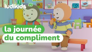 Célébrons la journée Internationale du compliment avec Tchoupi [upl. by Anaehr]