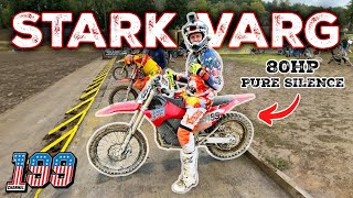 Travis Pastrana reviews ELECTRIC Stark VARG Electric Dirt Bike Review [upl. by Becket784]